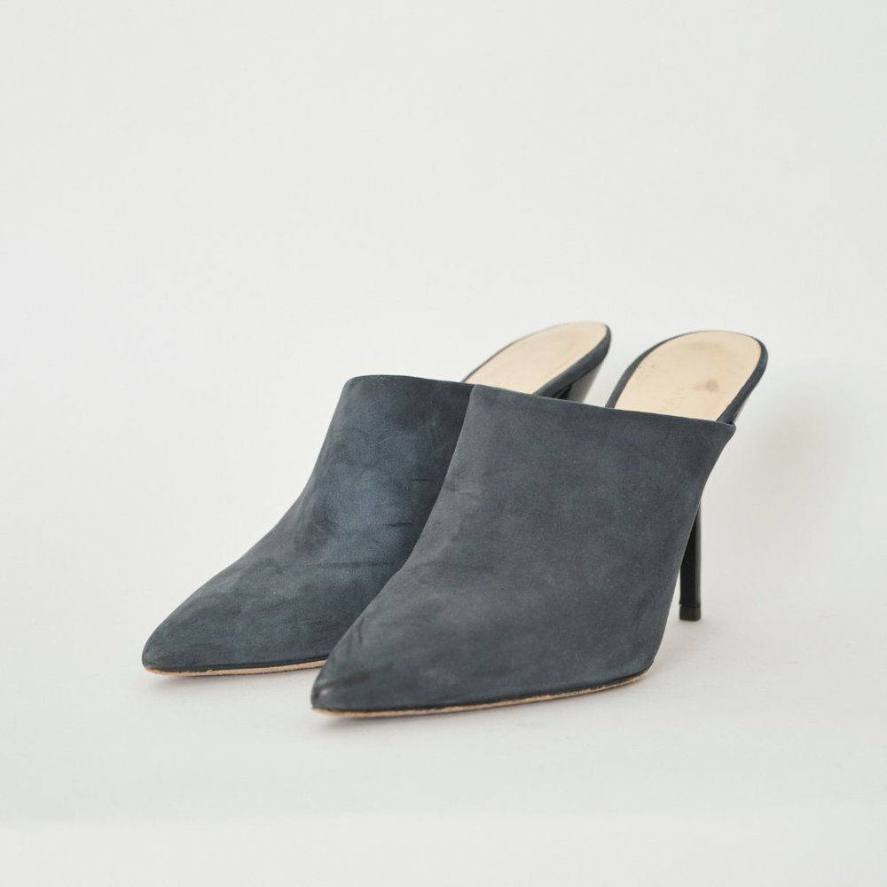 3.1 Phillip Lim Kiddie Mules, Grey/Blue, Size 37